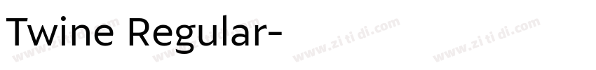 Twine Regular字体转换